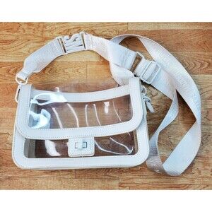 Steve Madden Crossbody Bag Clear Cream Purse
